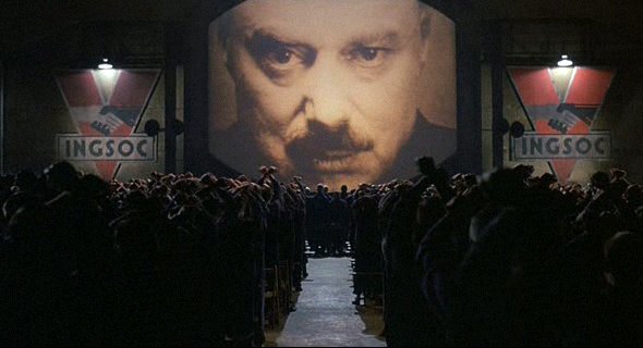 Scena del film "Orwell 1984"