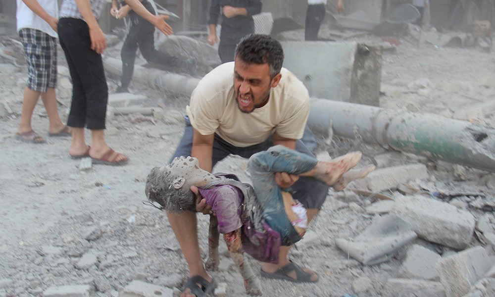 Guerra in Siria - Bambino morto